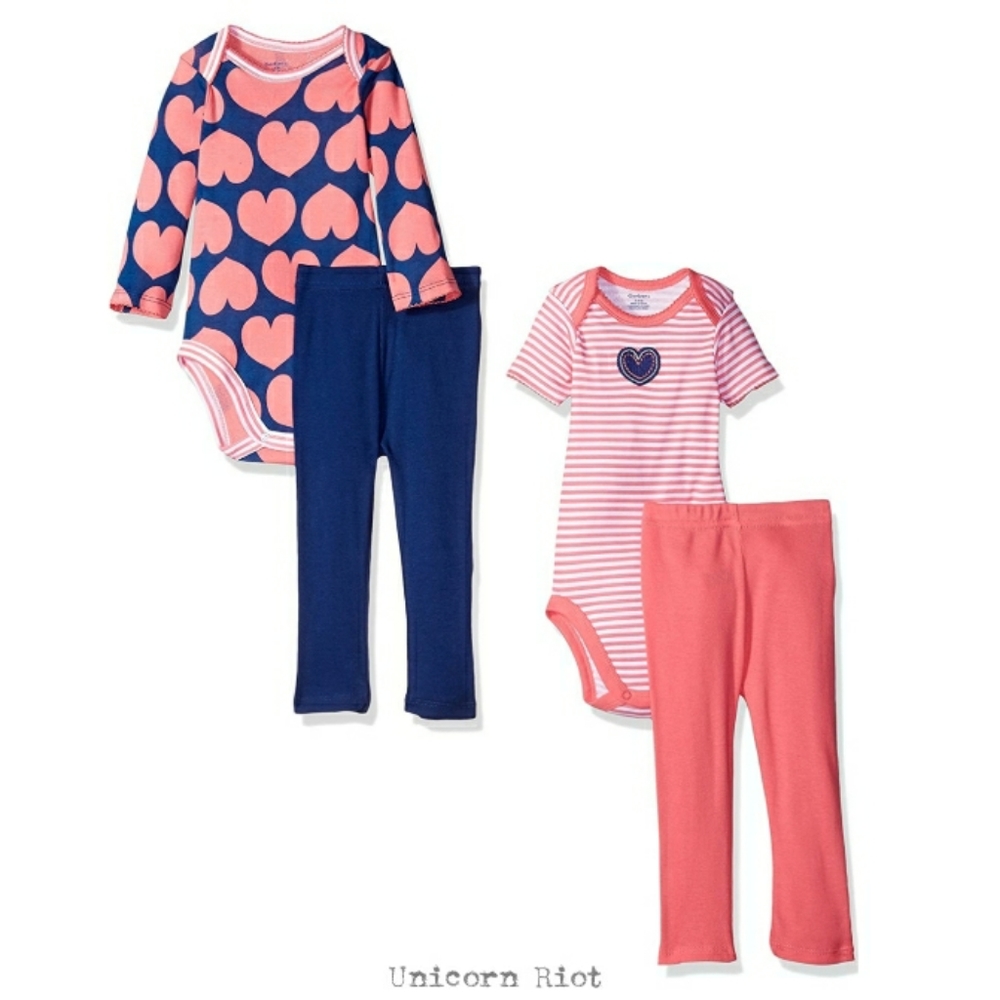 Gerber Hearts 4pc Set